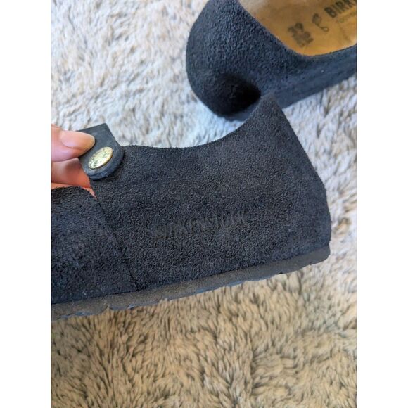 Birkenstock Black Mantova Suede Leather Shoes Mary Jane Size 39 US 8 - 8.5 - Picture 7 of 9